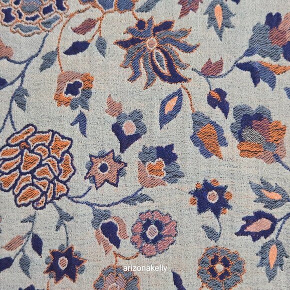 NWOT Cashmere Jacquard Jamawar Scarf Shawl - Picture 11 of 15